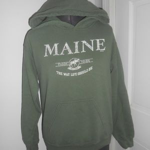 Maine moose 'the way life should be ' hoodie